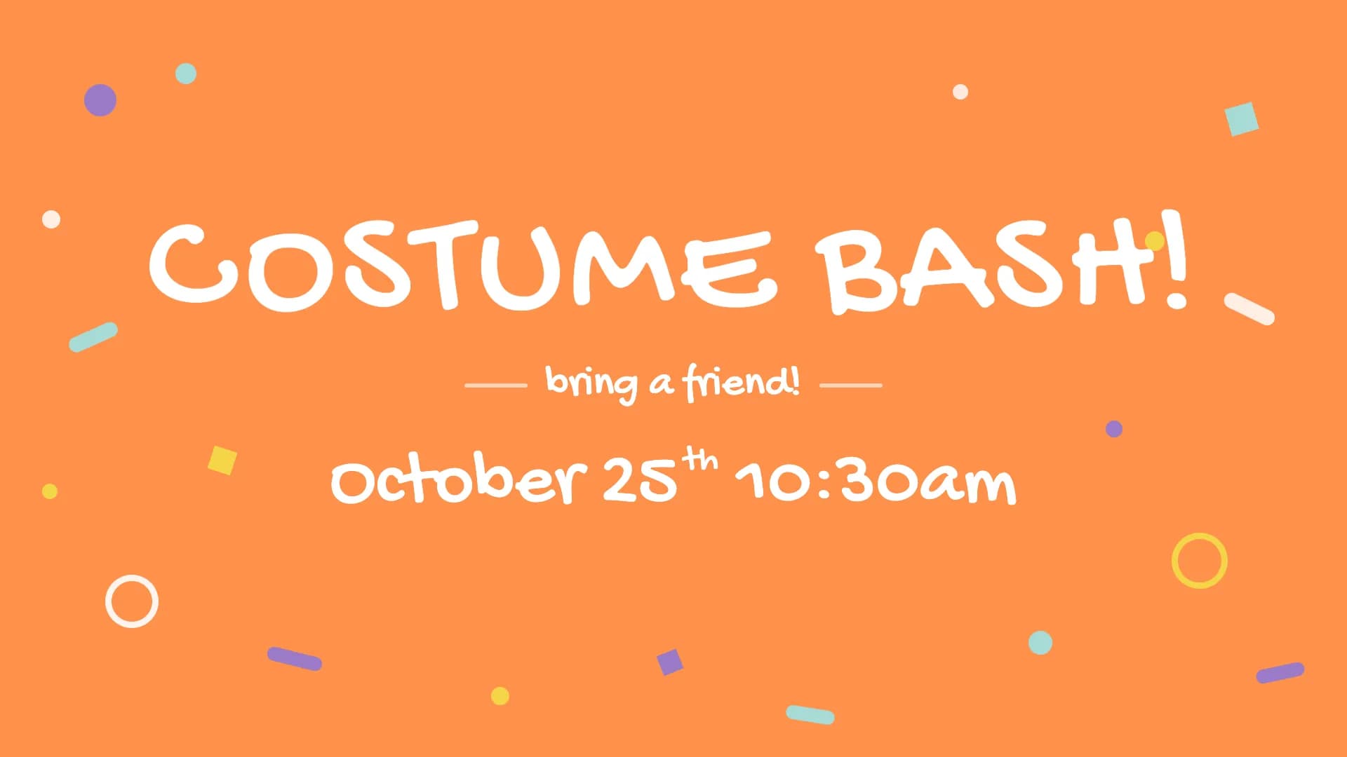 Costume Bash!